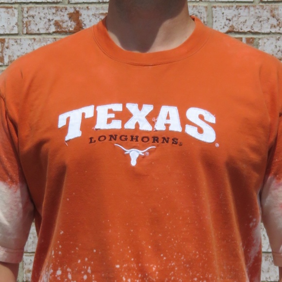 Texas Longhorns Custom Bleach Tee sz XL - Picture 2 of 4